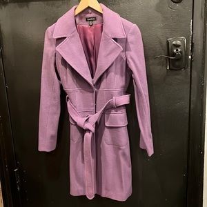 Bebe Purple Peacoat